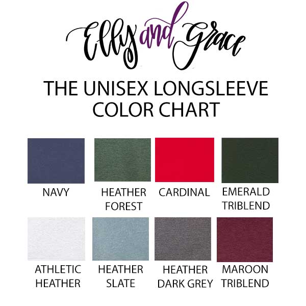 ellyandgrace 3501 Unisex Small / Emerald Triblend Create Your Own Crew Longsleeve