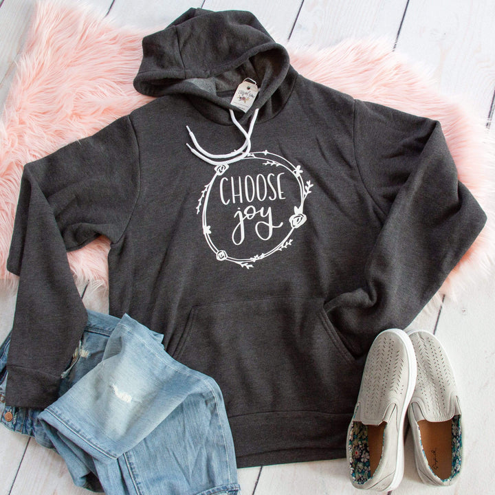 ellyandgrace 3719 Choose Joy Premium Fleece Hoodie