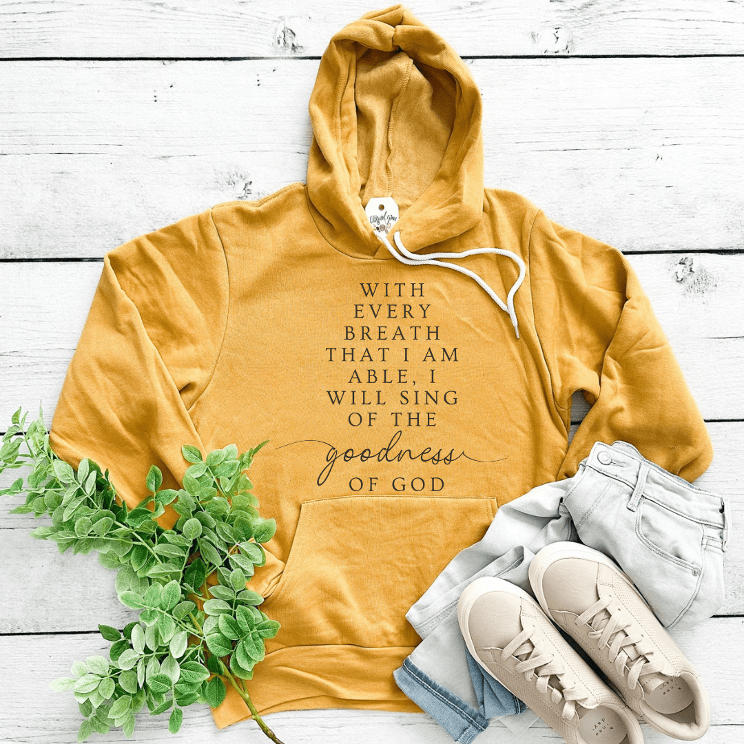 ellyandgrace 3719 I Will Sing Premium Fleece Hoodie