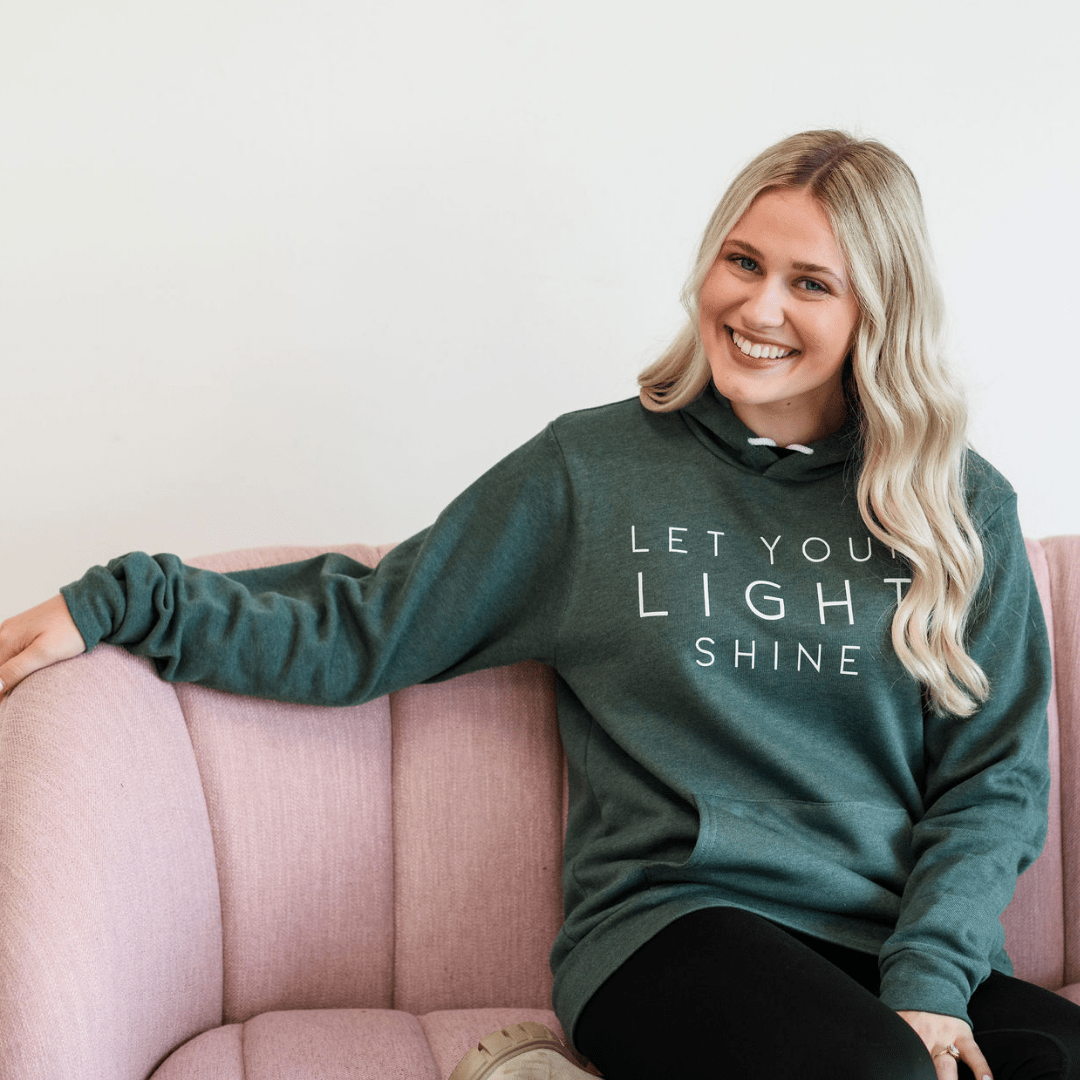 ellyandgrace 3719 Let Your Light Shine Premium Fleece Hoodie