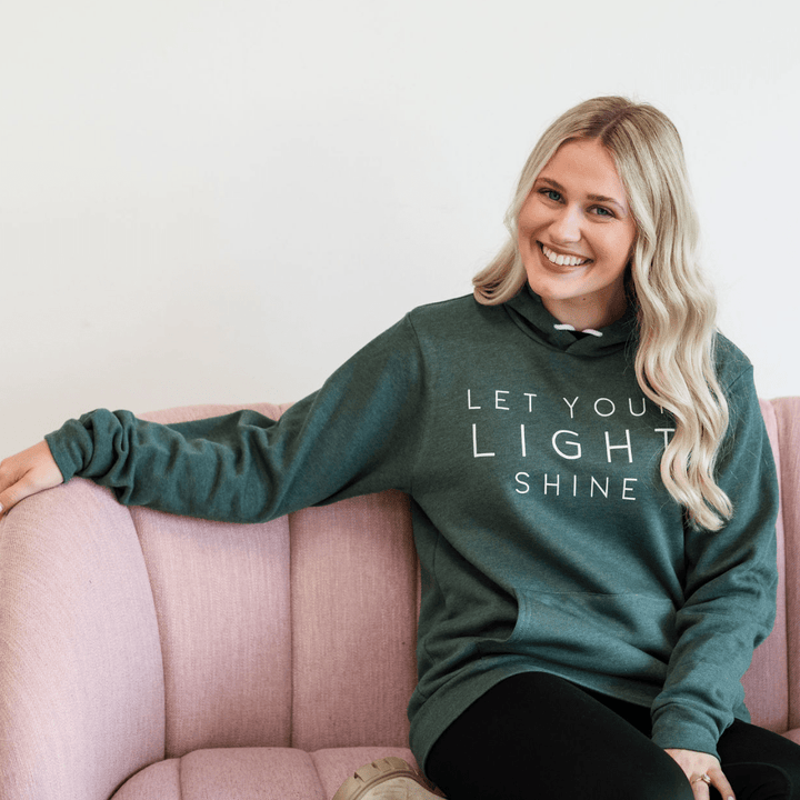 ellyandgrace 3719 Let Your Light Shine Premium Fleece Hoodie