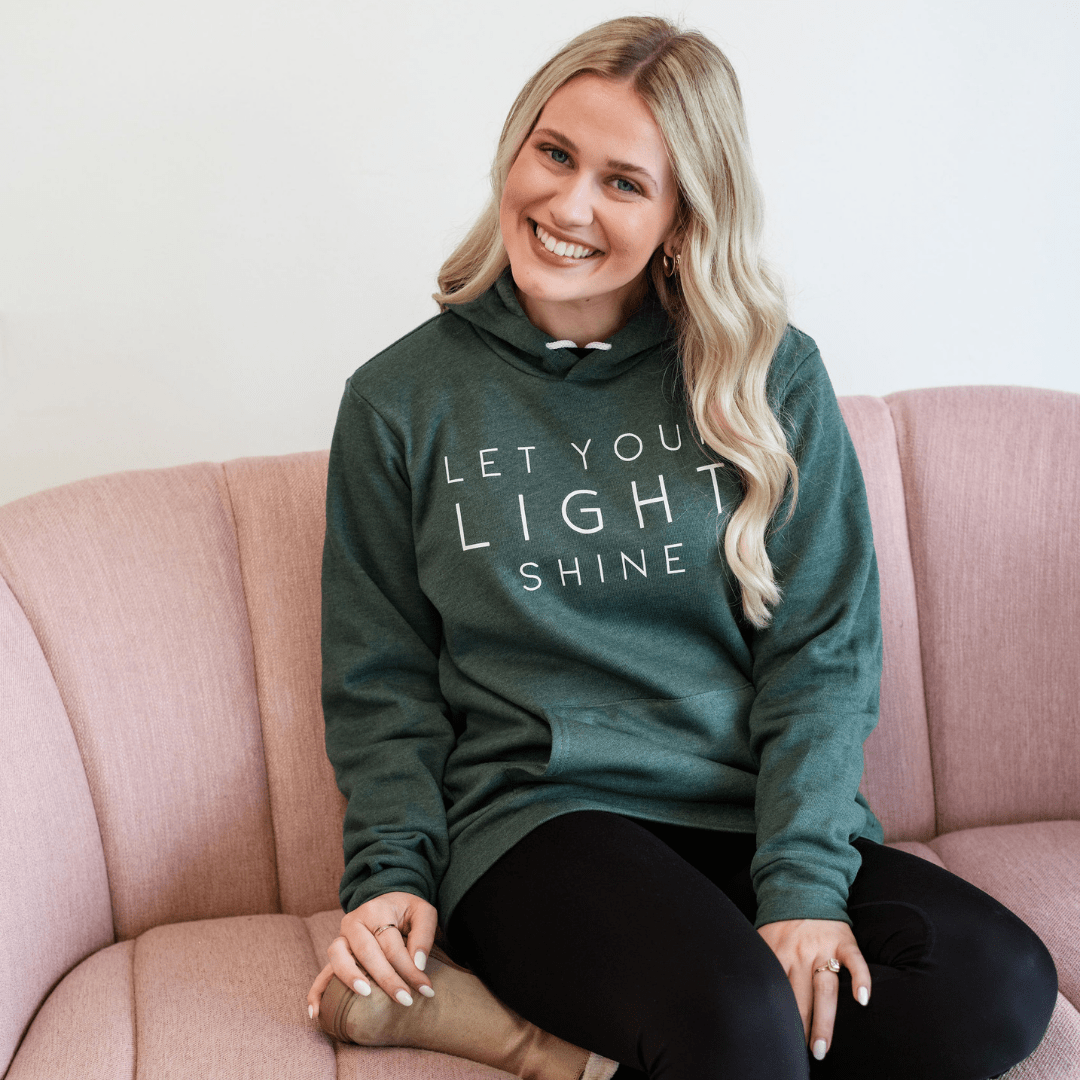 ellyandgrace 3719 Let Your Light Shine Premium Fleece Hoodie