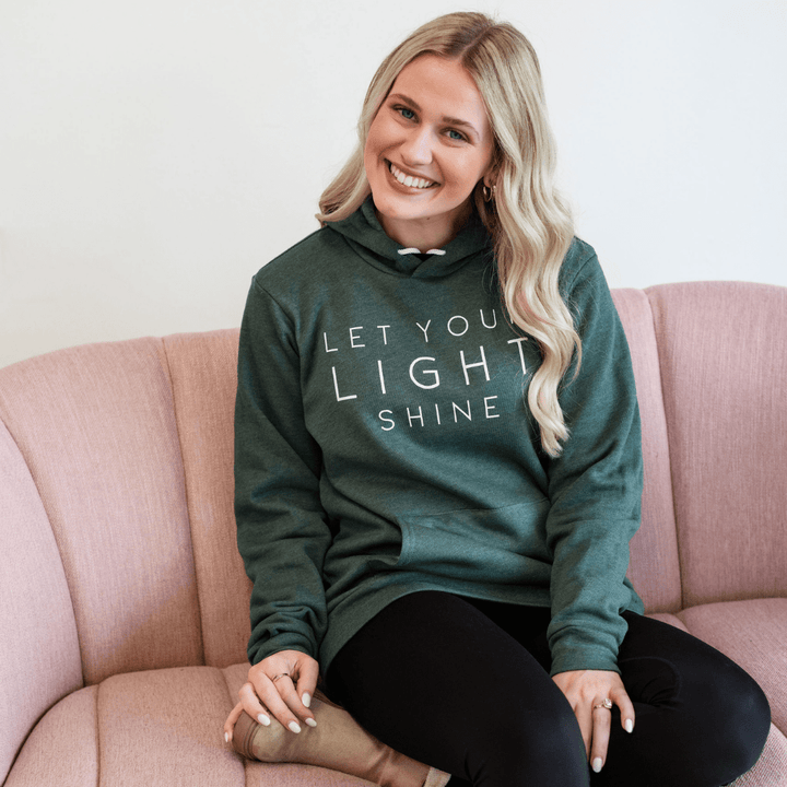 ellyandgrace 3719 Let Your Light Shine Premium Fleece Hoodie