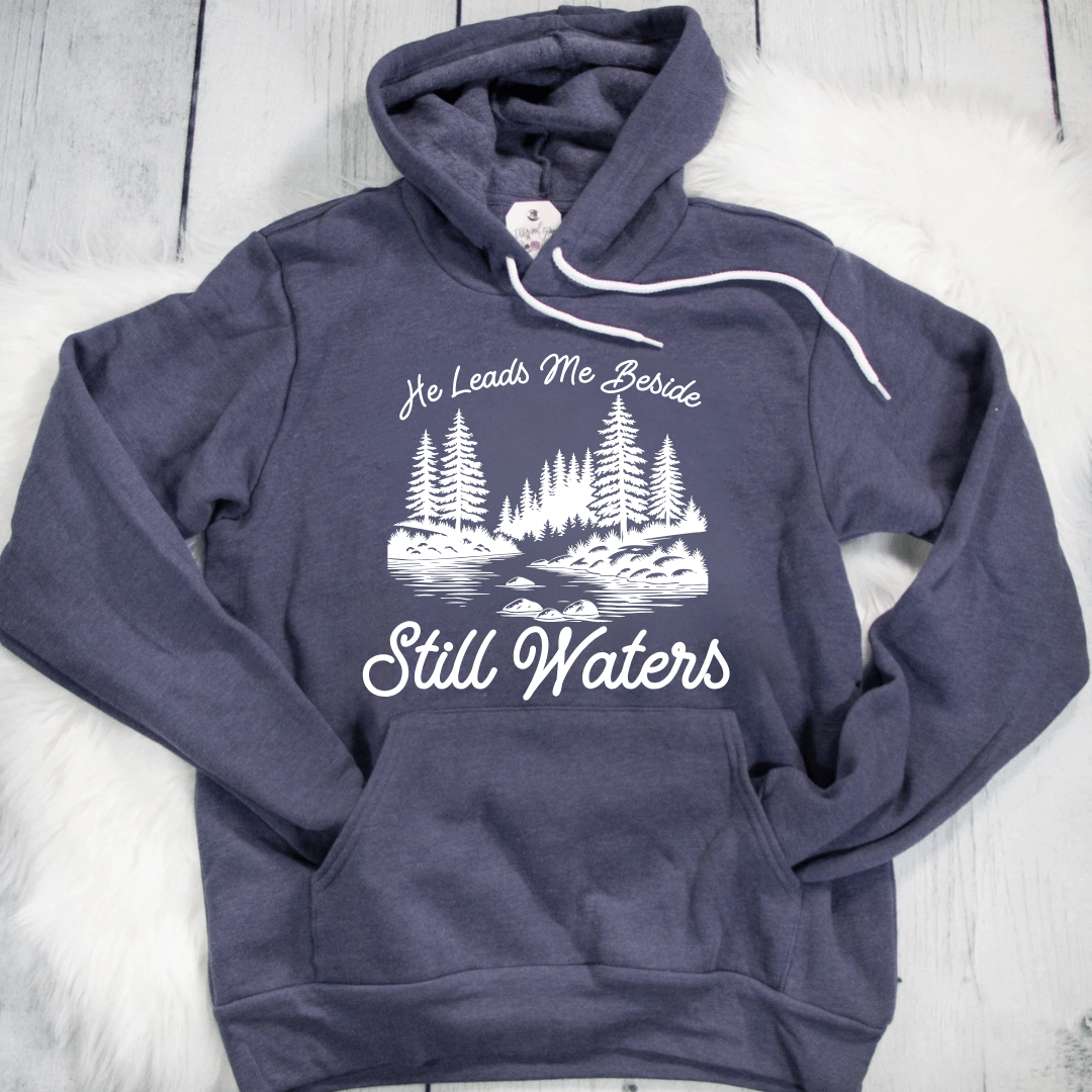 ellyandgrace 3719 Still Waters Premium Fleece Hoodie