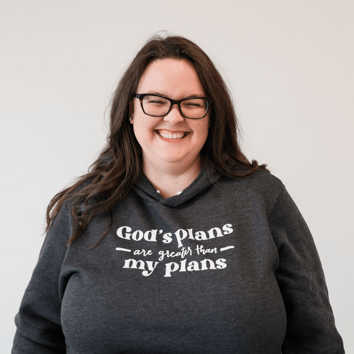 ellyandgrace 3719 Unisex Small / Heather Dark Grey God's Plans are Greater than My Plans Premium Fleece Hoodie