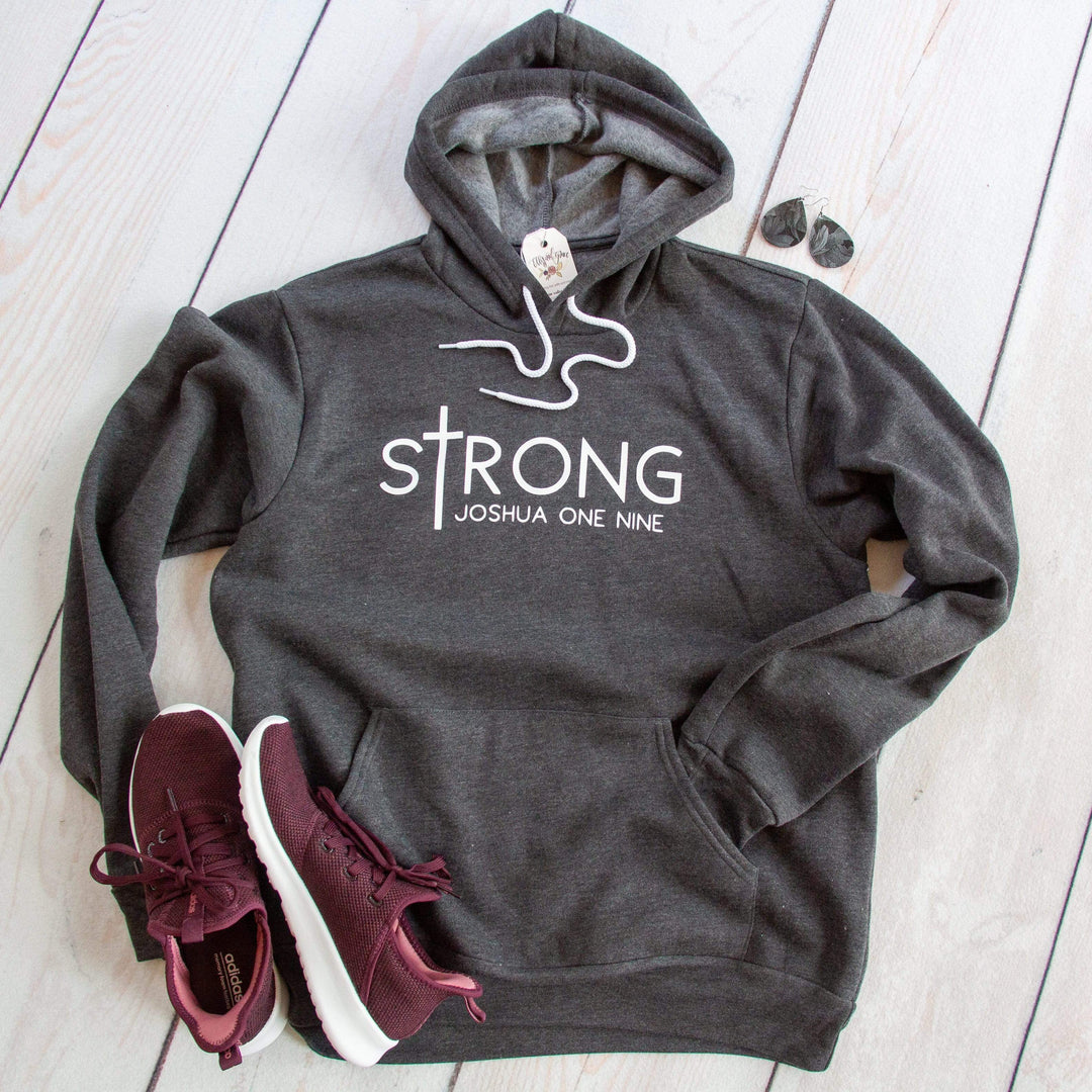 ellyandgrace 3719 Unisex Small / Heather Dark Grey sTrong Premium Fleece Hoodie