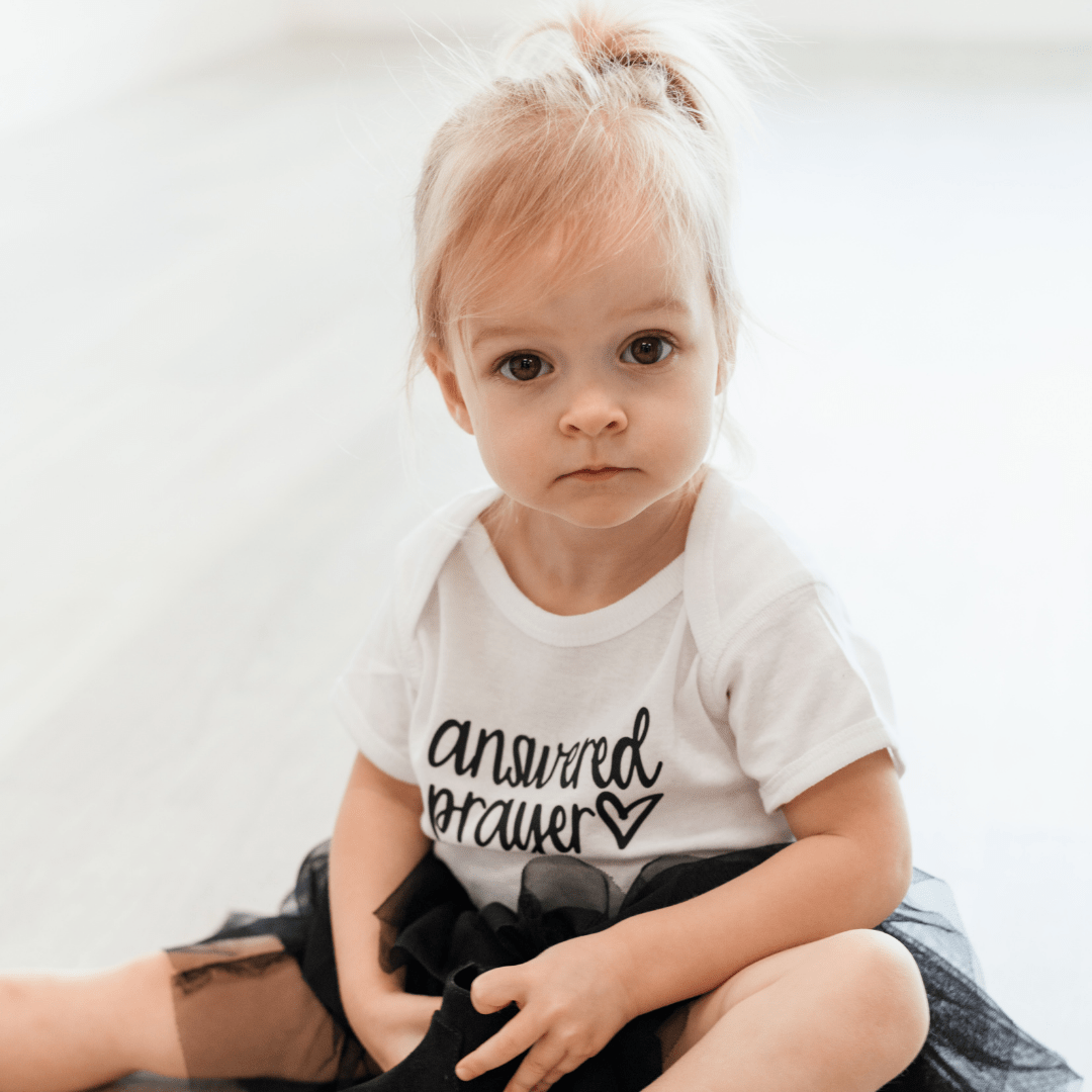 ellyandgrace 4400 Answered Prayer Infant Bodysuit