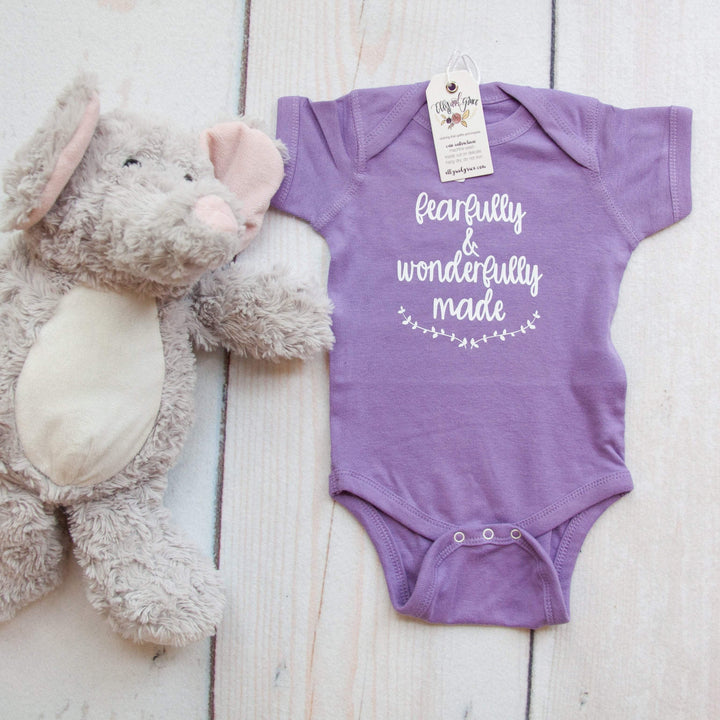 ellyandgrace 4400 Fearfully and Wonderfully Made Infant Bodysuit