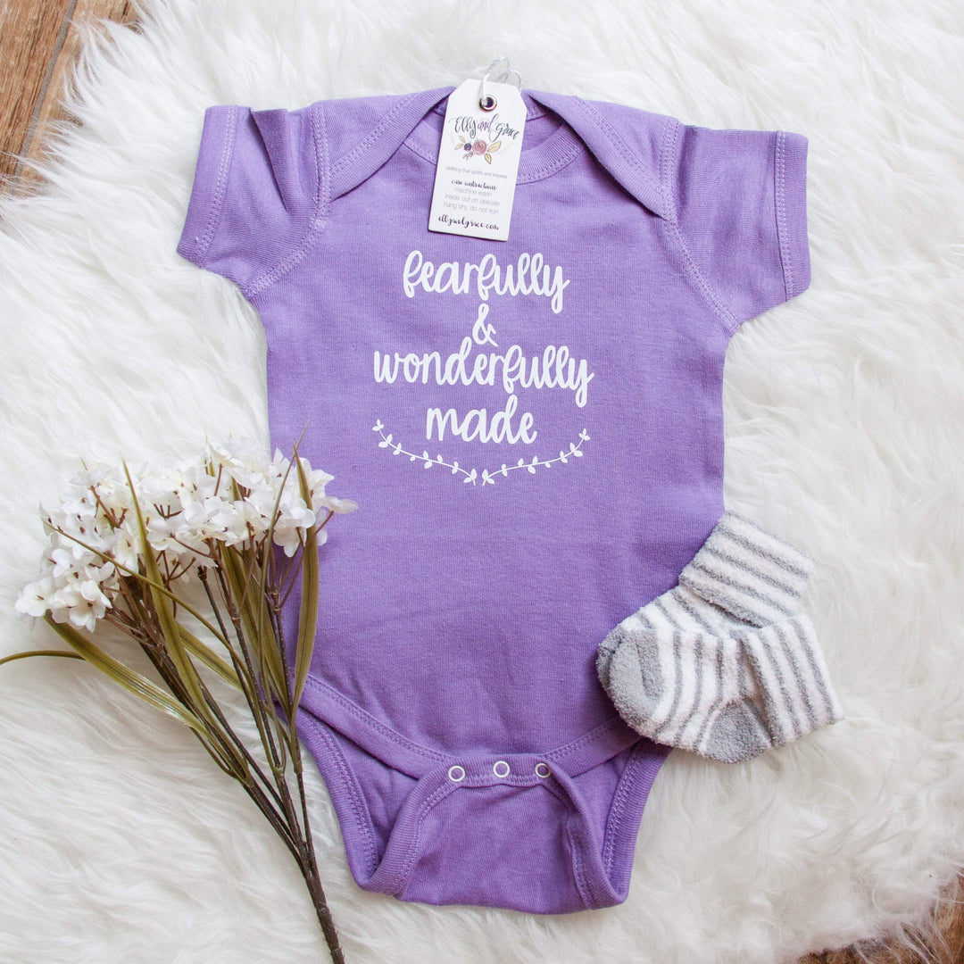 ellyandgrace 4400 Fearfully and Wonderfully Made Infant Bodysuit