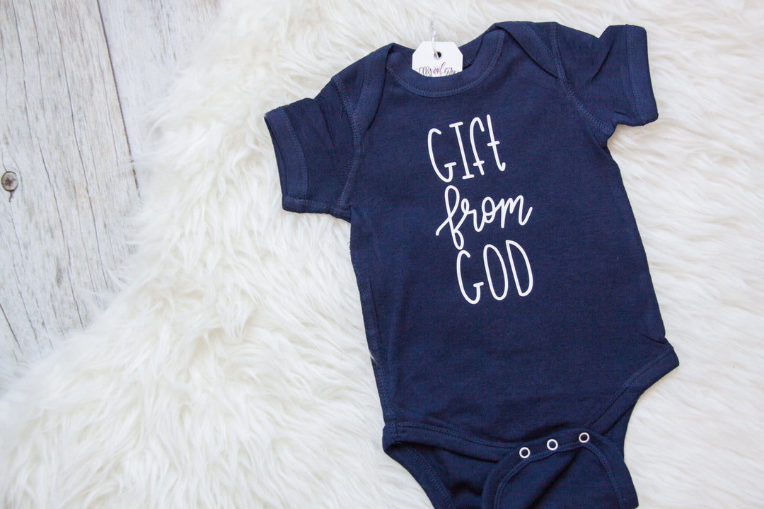 ellyandgrace 4400 Gift From God Infant Bodysuit