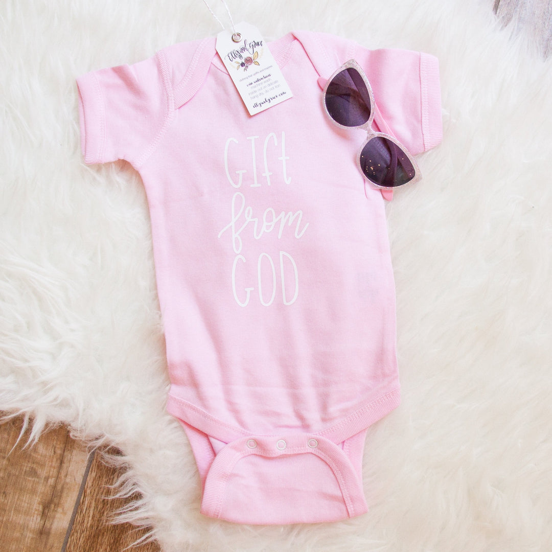 ellyandgrace 4400 Gift From God Infant Bodysuit