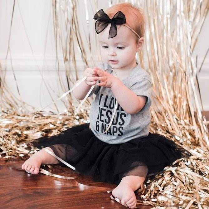 ellyandgrace 4400 I Love Jesus and Naps Infant Bodysuit