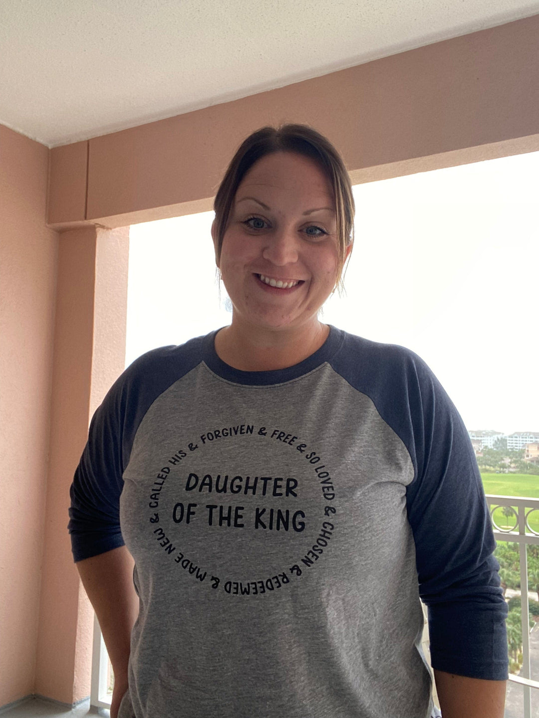 ellyandgrace 6051 Daughter of The King Raglan