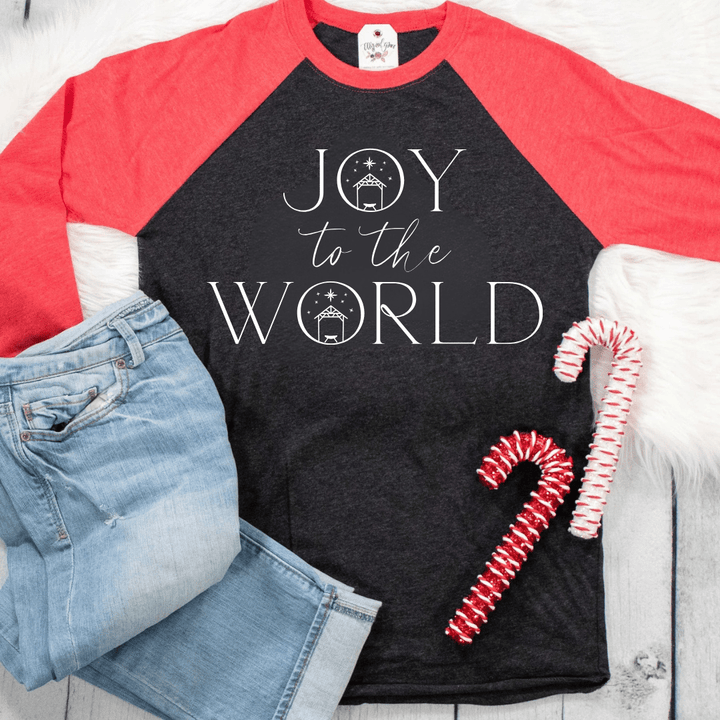 ellyandgrace 6051 Joy to the World 2025 Raglan