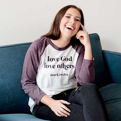 ellyandgrace 6051 Love God Love Others Raglan