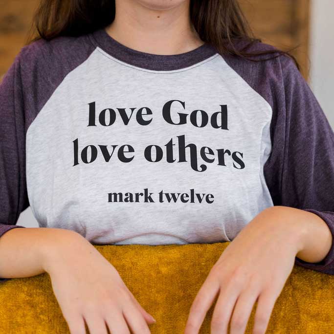 ellyandgrace 6051 Love God Love Others Raglan