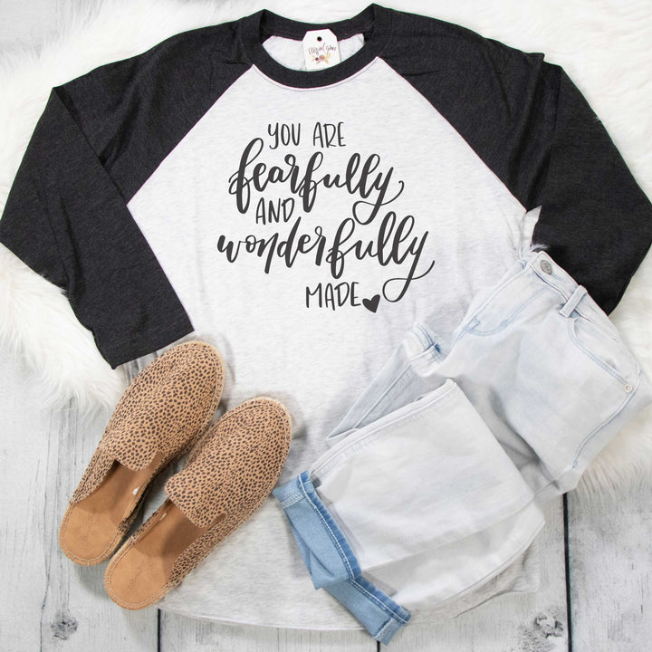 ellyandgrace 6051 You are Fearfully and Wonderfully Made Raglan