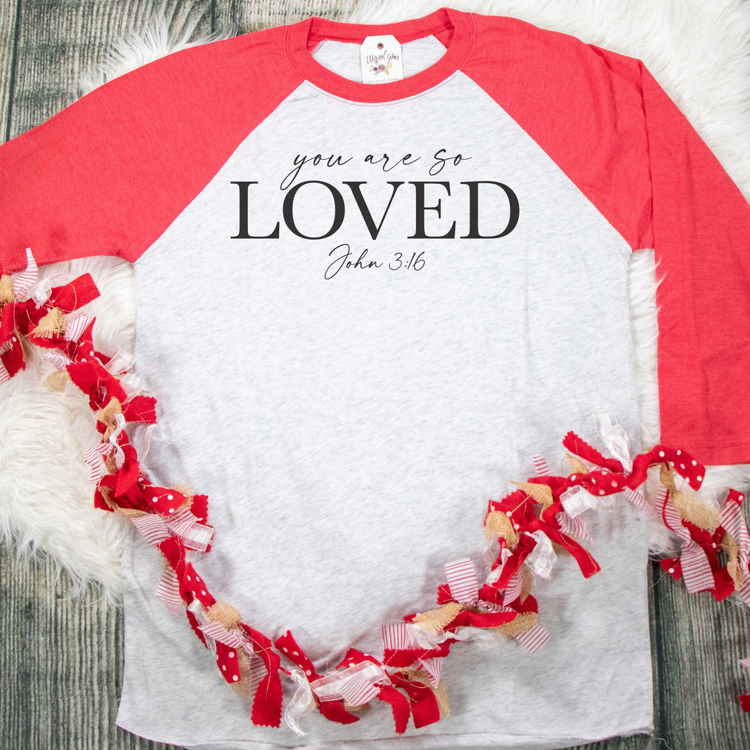 ellyandgrace 6051 You are So Loved Raglan