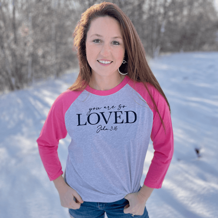 ellyandgrace 6051 You are So Loved Raglan