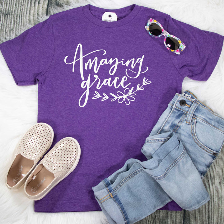 ellyandgrace 6101 Amazing Grace Unisex Youth Shirt