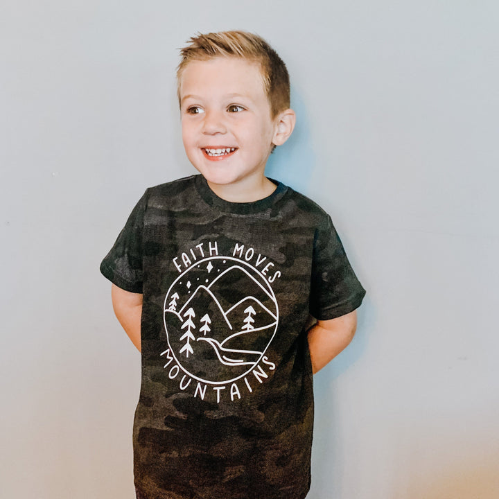 ellyandgrace 6101 Faith Moves Mountains Unisex Youth Shirt