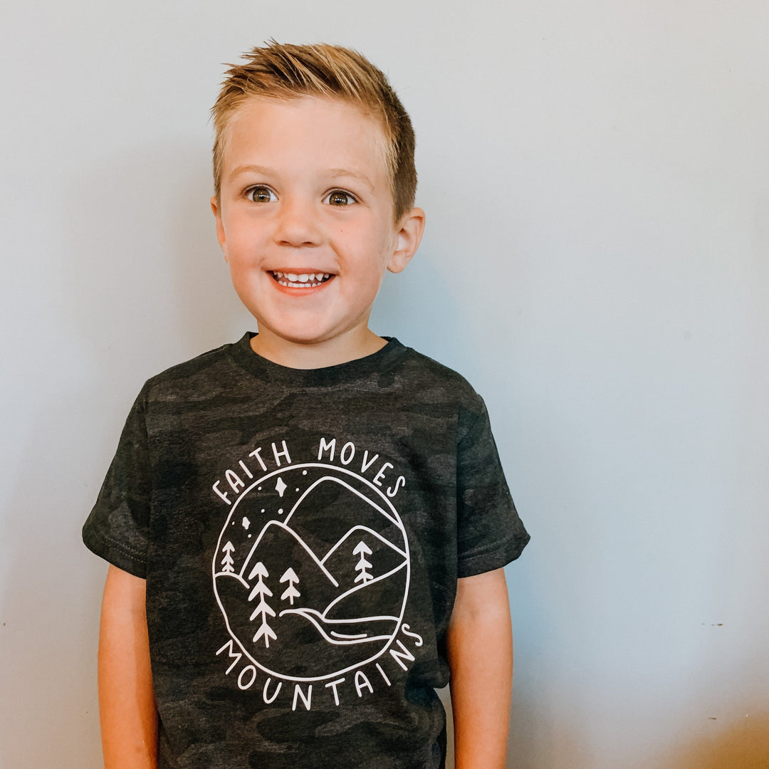 ellyandgrace 6101 Faith Moves Mountains Unisex Youth Shirt