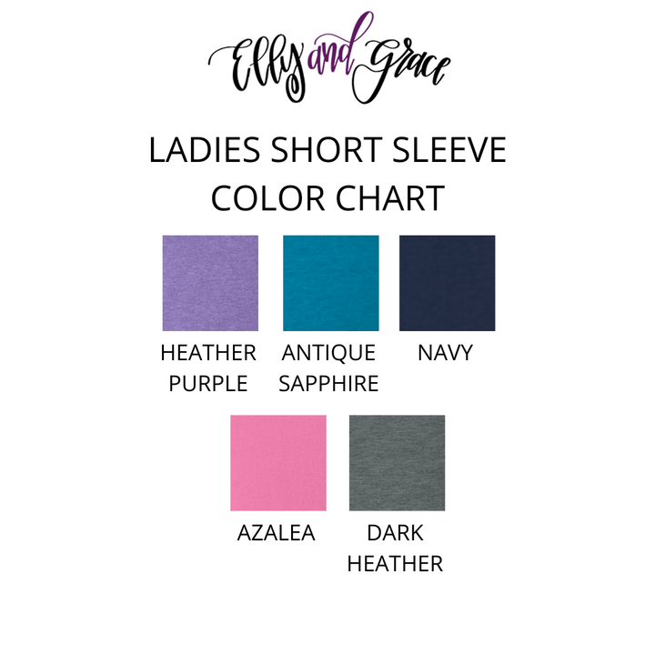 ellyandgrace 64000L Create Your Own Ladies Short Sleeve Shirt