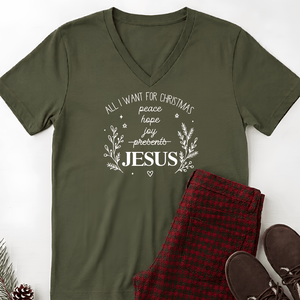 All I Want For Christmas Relaxed Ladies Vneck