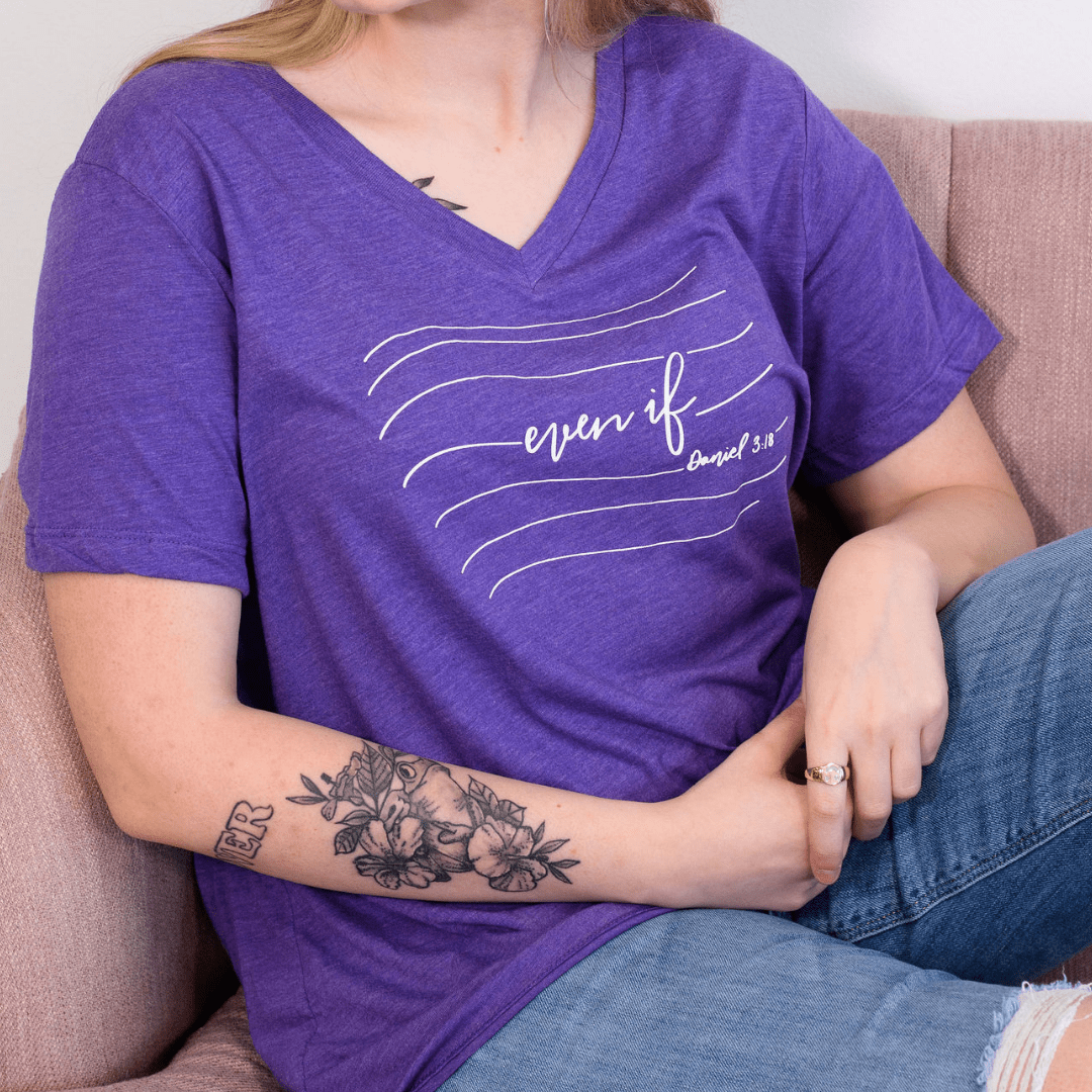 ellyandgrace 6405 Even If Ladies V-Neck