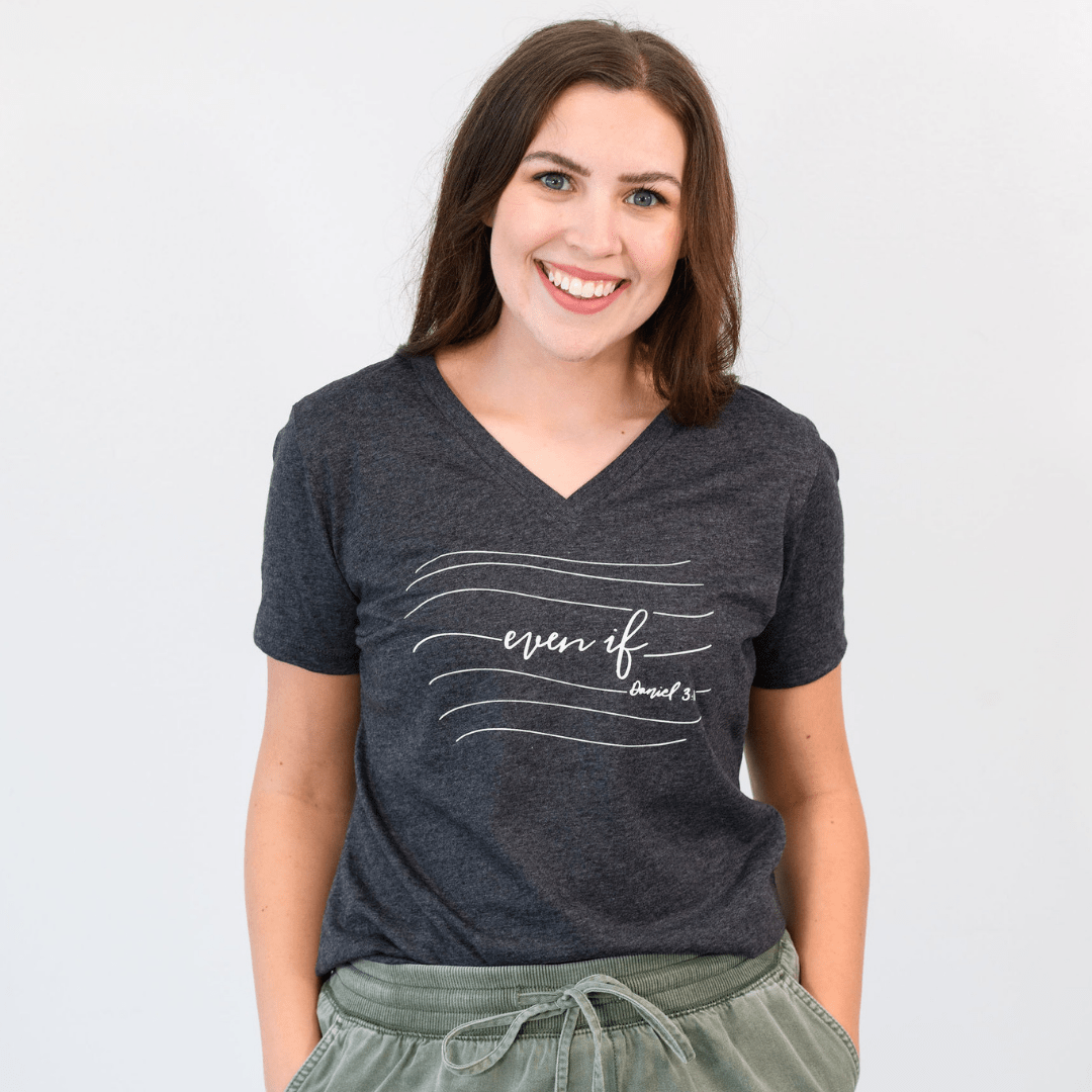 ellyandgrace 6405 Even If Ladies V-Neck