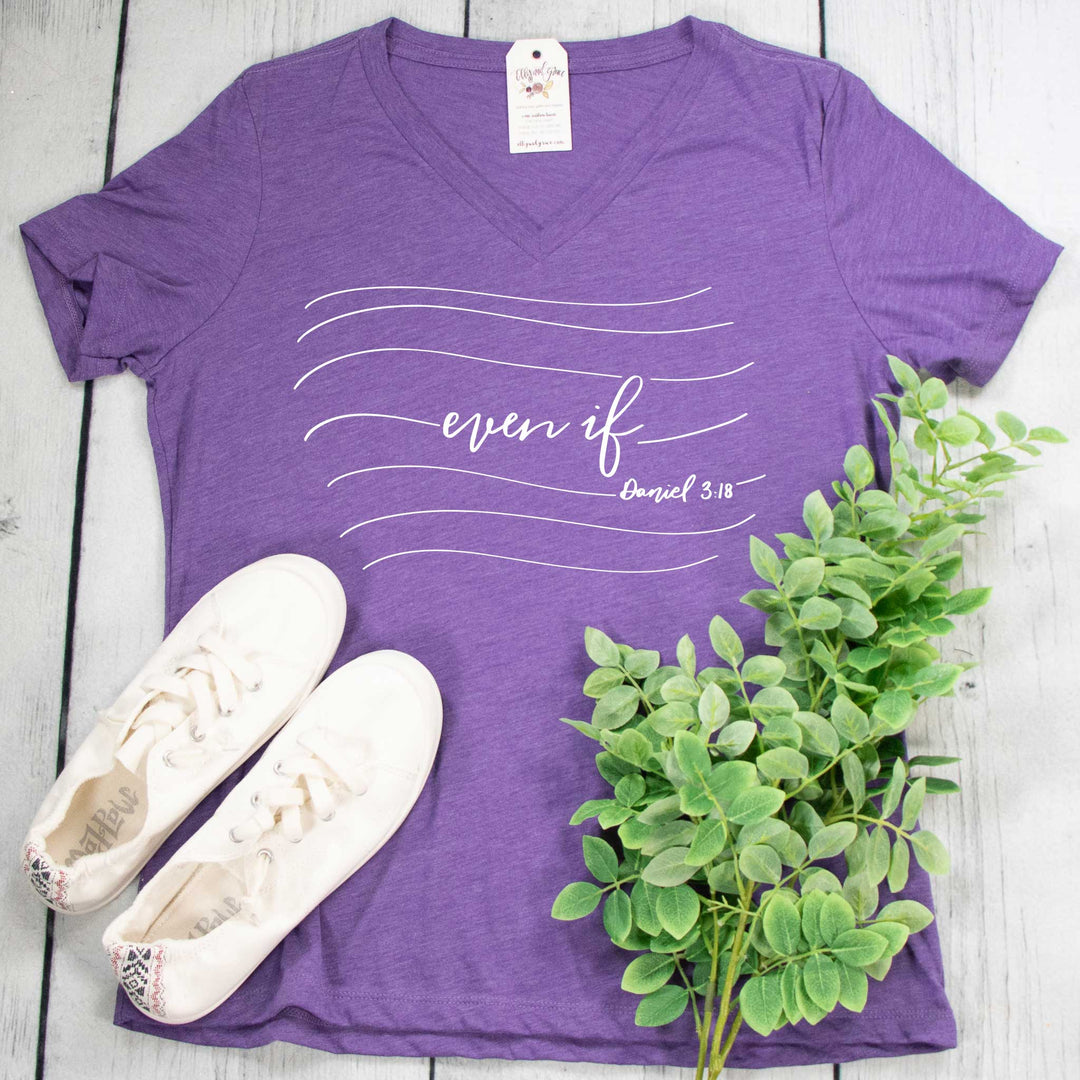 ellyandgrace 6405 Even If Ladies V-Neck