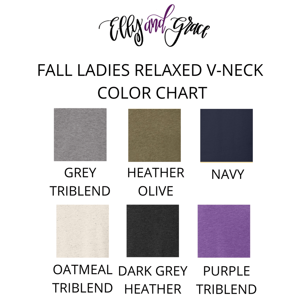 ellyandgrace 6405 Think About Such Things Relaxed Ladies V-Neck