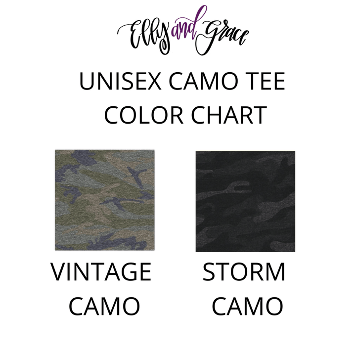 ellyandgrace 6901 One Nation Under God Camo Unisex Tee