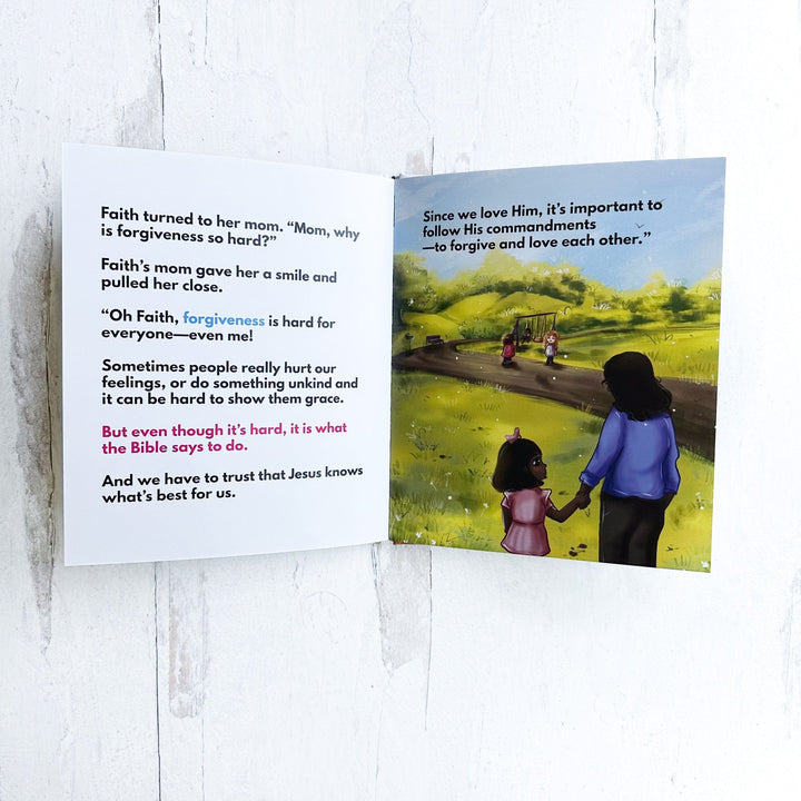 ellyandgrace BOOK "Faith Learns Forgiveness" Book