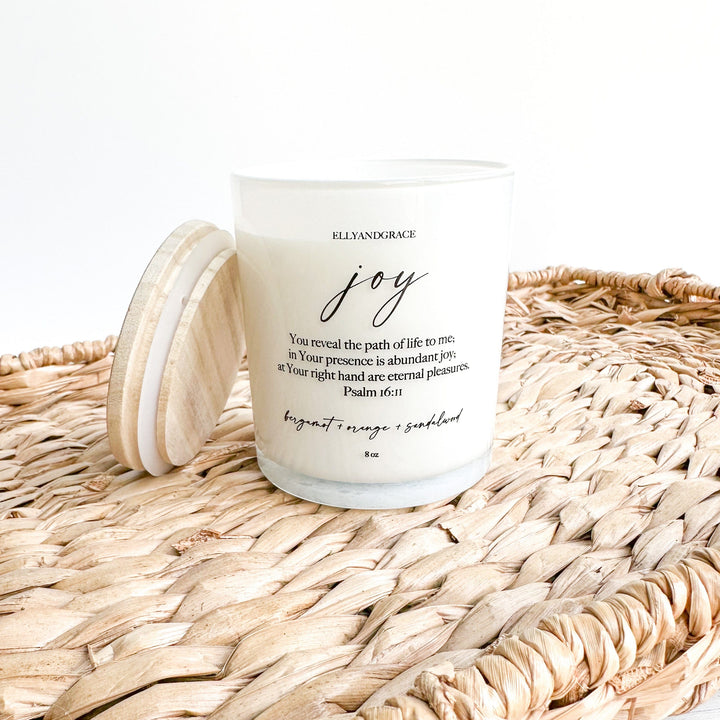 ellyandgrace CANDLE JOY Glass Soy Candle