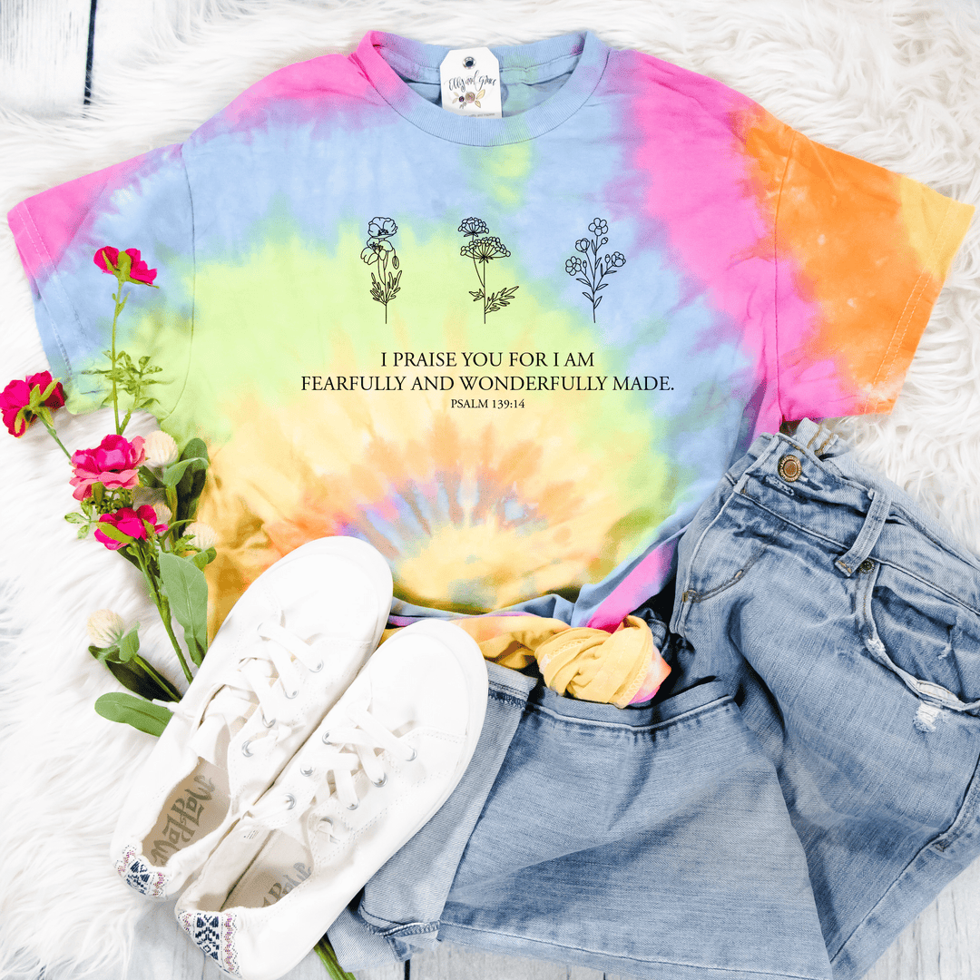 ellyandgrace CD100 I Praise You Tie Dye Unisex Shirt