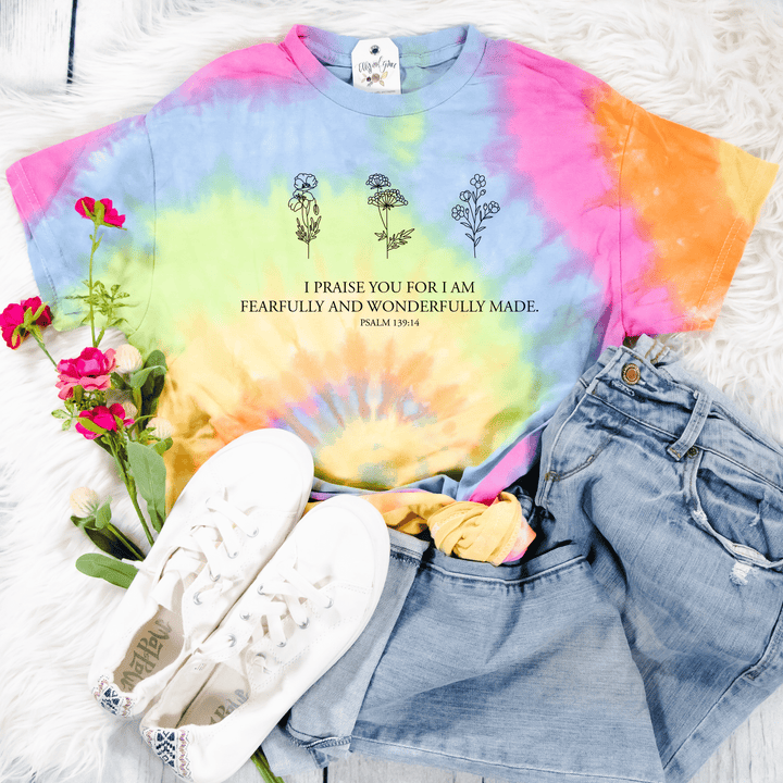 ellyandgrace CD100 I Praise You Tie Dye Unisex Shirt