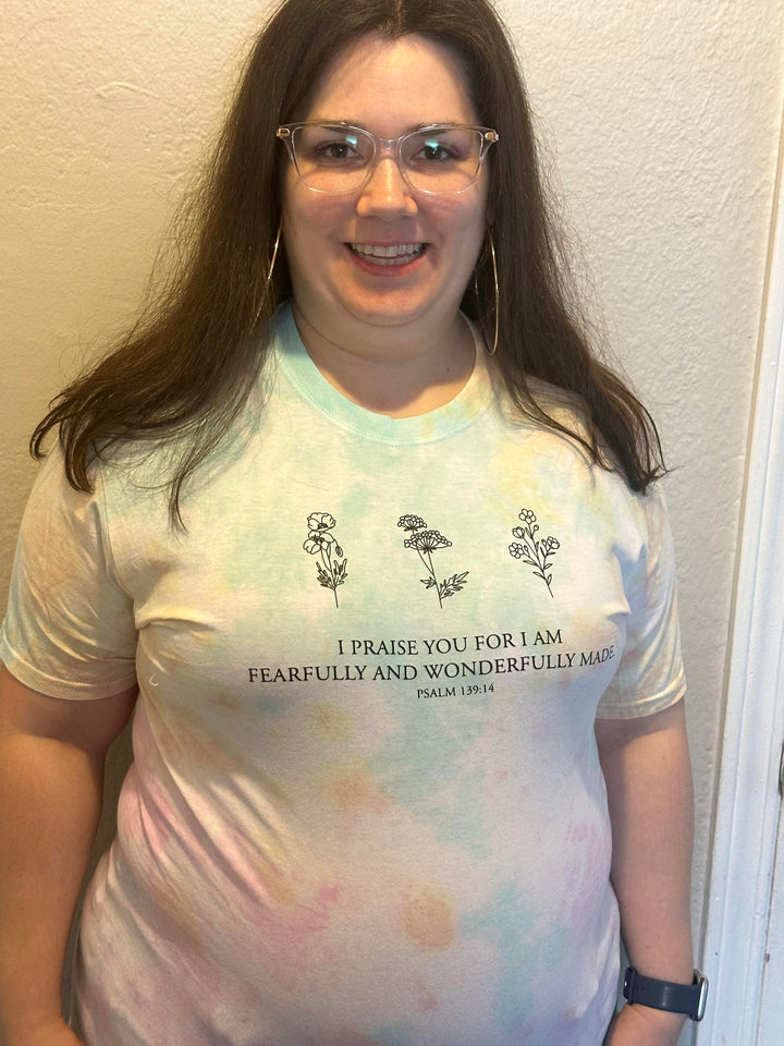 ellyandgrace CD100 I Praise You Tie Dye Unisex Shirt