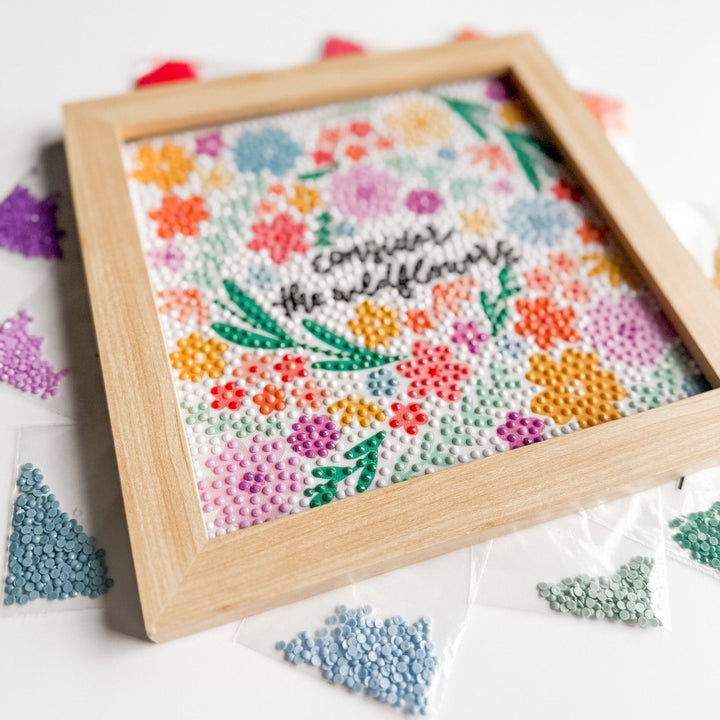 ellyandgrace Diamond Art Kit Consider the Wildflowers Diamond Art Kit