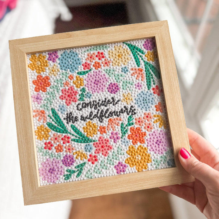 ellyandgrace Diamond Art Kit Consider the Wildflowers Diamond Art Kit