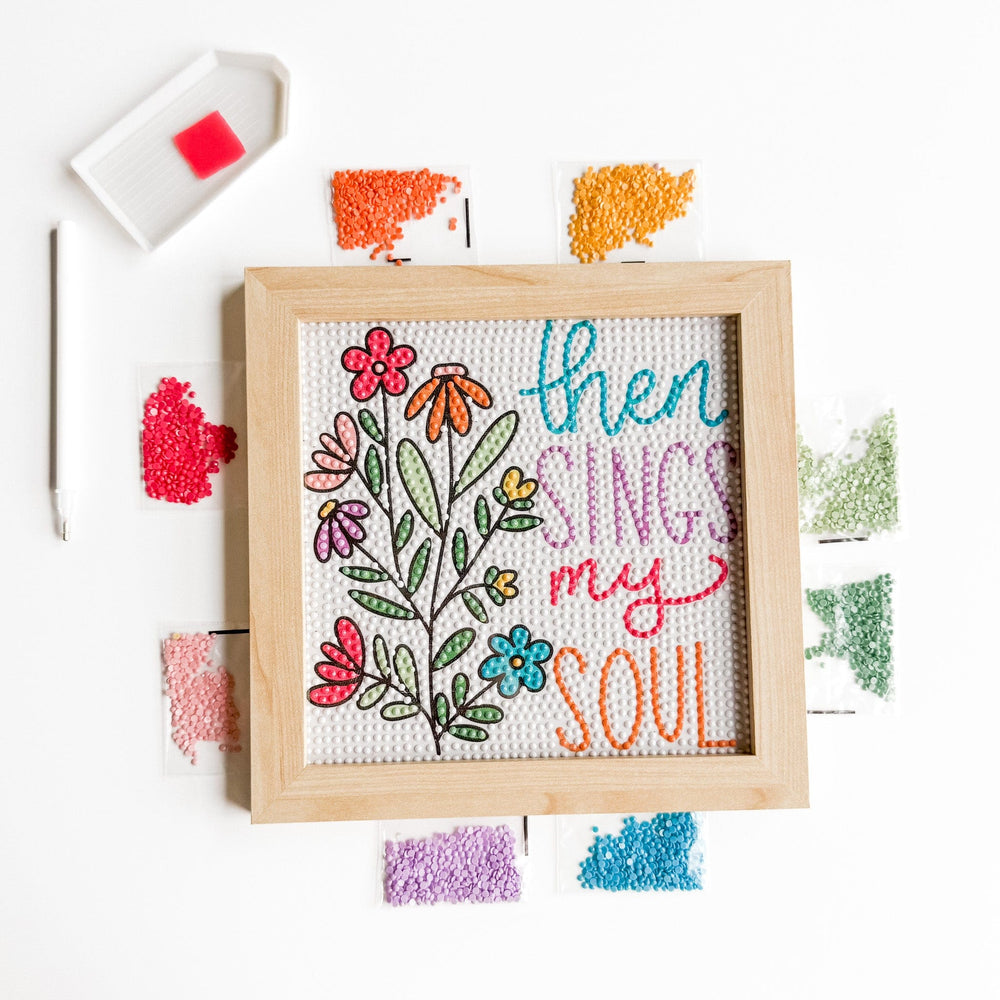 ellyandgrace Diamond Art Kit Then Sings My Soul Diamond Art Kit