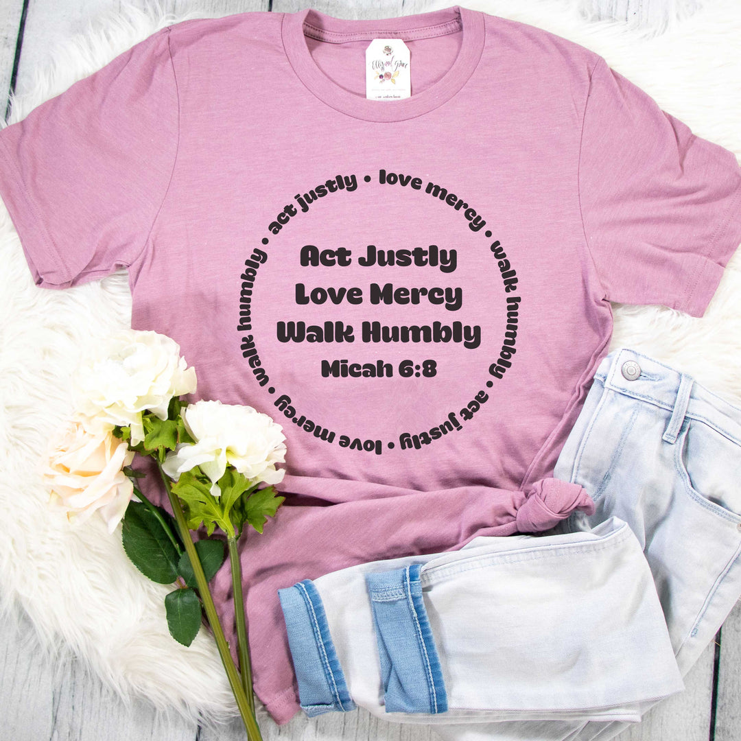 ellyandgrace DSS Micah 6:8 Circle Unisex Shirt