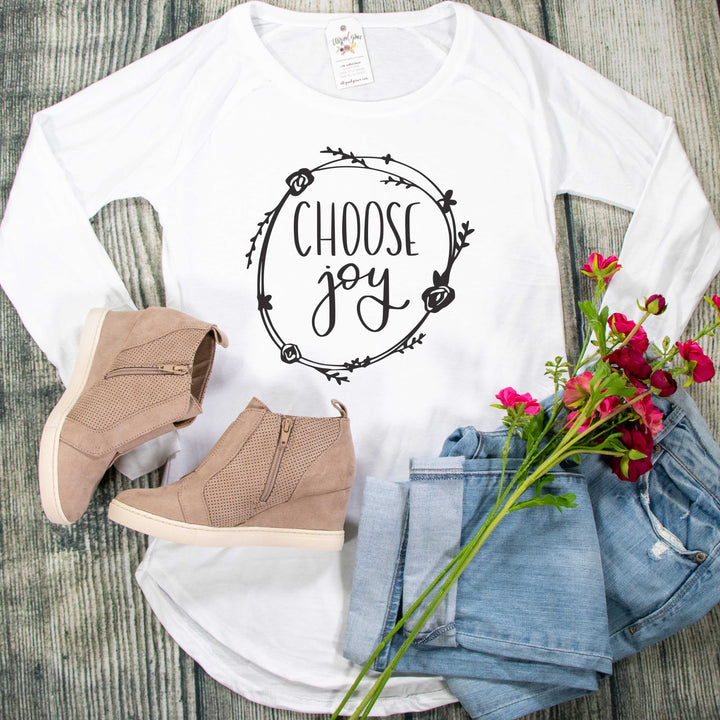 ellyandgrace DT132L Choose Joy Tunic Tee