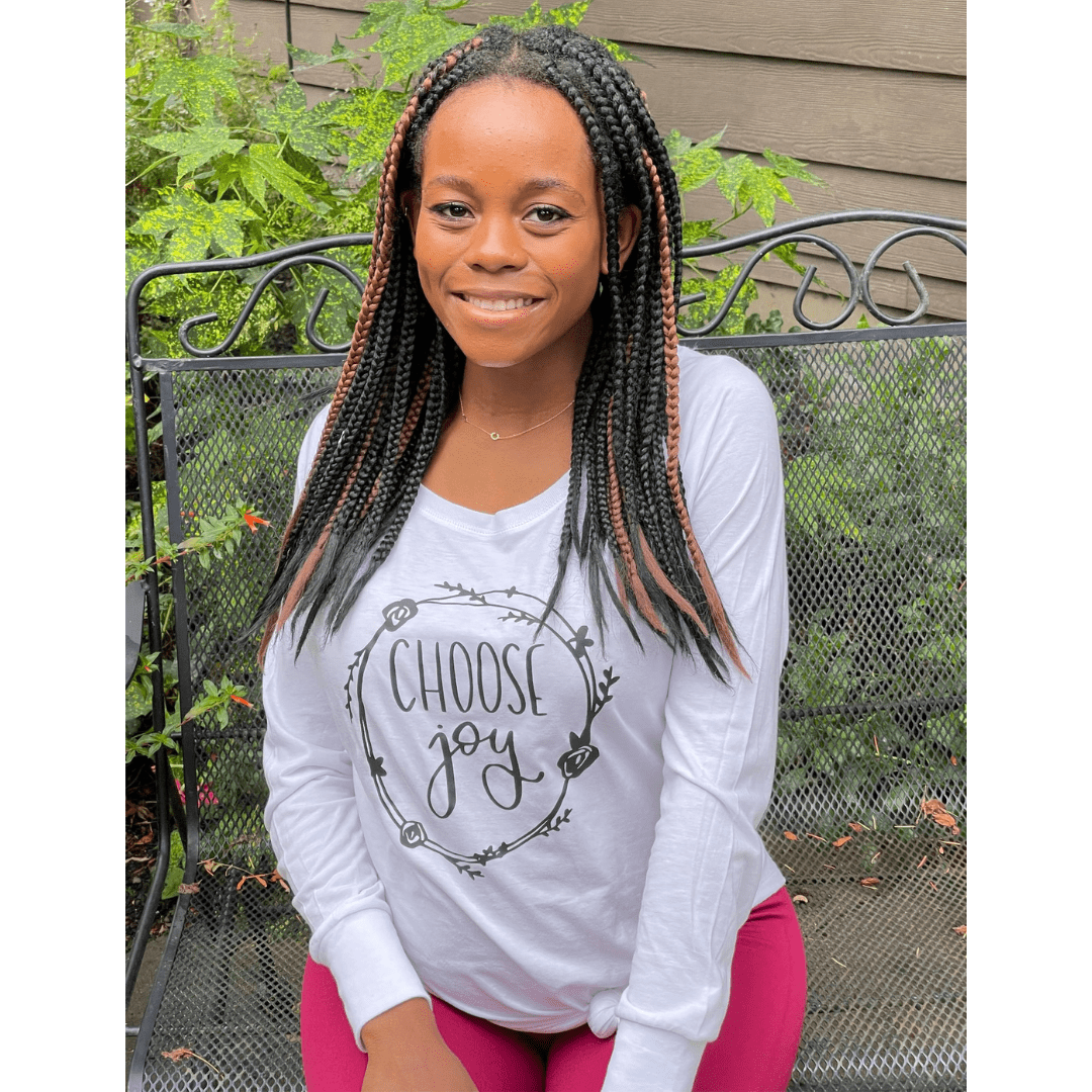 ellyandgrace DT132L Choose Joy Tunic Tee