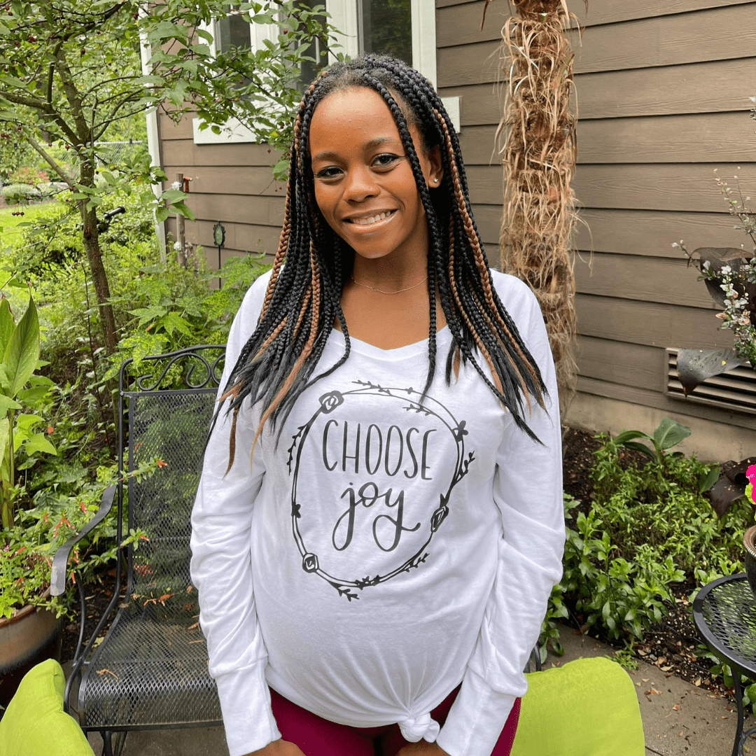 ellyandgrace DT132L Choose Joy Tunic Tee