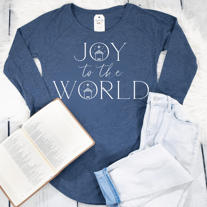 ellyandgrace DT132L Joy to the World 2025 Tunic Tee