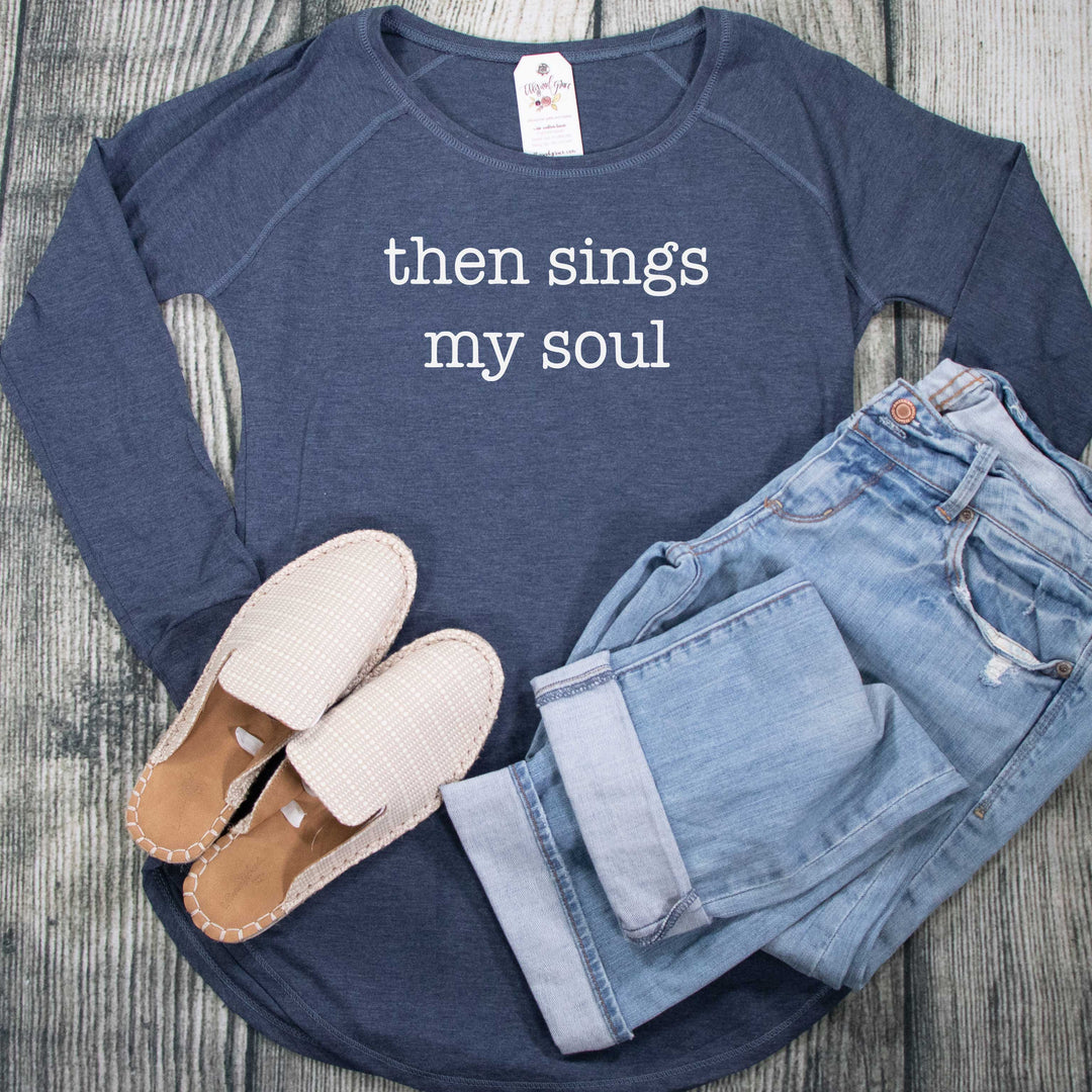 ellyandgrace DT132L Then Sings My Soul Tunic Tee