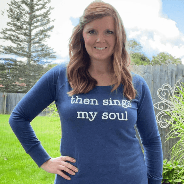 ellyandgrace DT132L Then Sings My Soul Tunic Tee