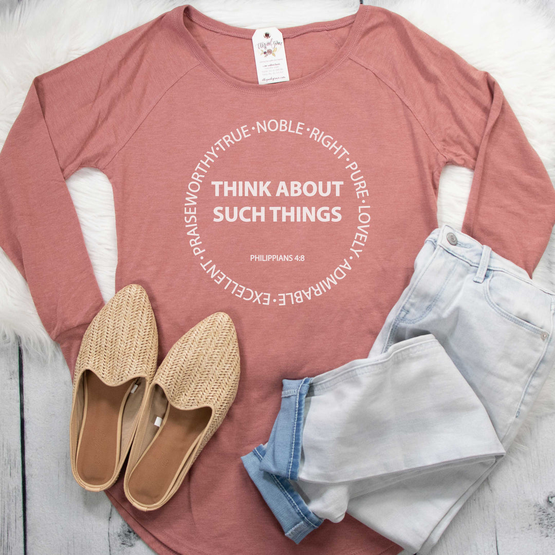 ellyandgrace DT132L Think About Such Things Tunic Tee