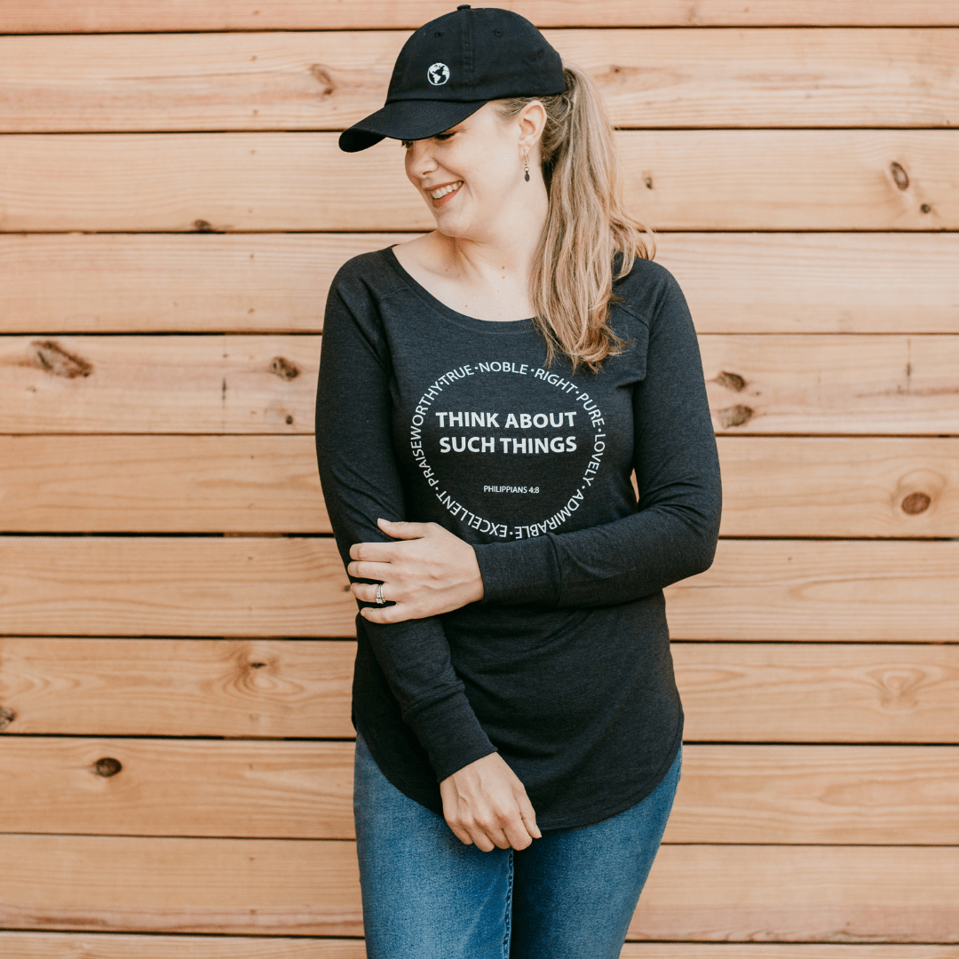 ellyandgrace DT132L Think About Such Things Tunic Tee